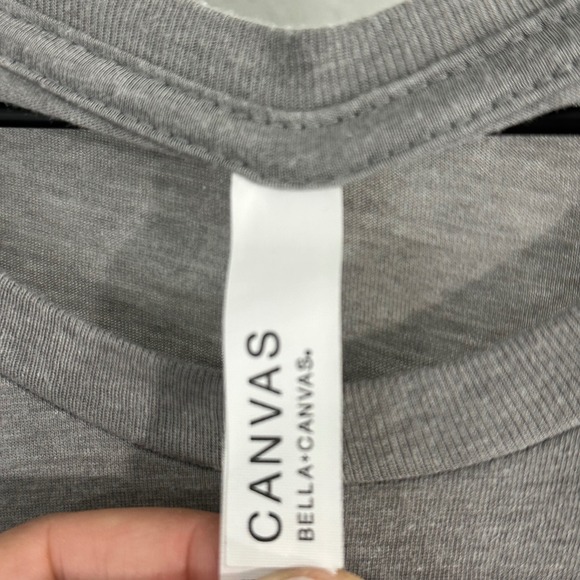 Bella Canvas Iowa Strong Short Sleeve Tee Shirt Top Gray Extra Large - Picture 3 of 7